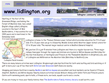 Tablet Screenshot of lidlington.org